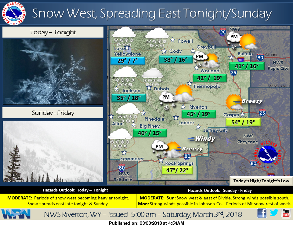 A 40 Percent Chance Of Snow, Mainly After 2am SweetwaterNOW