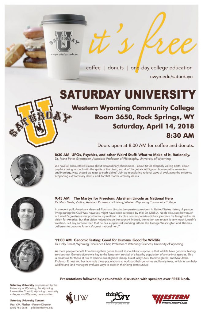 Saturday University April 14 At WWCC SweetwaterNOW