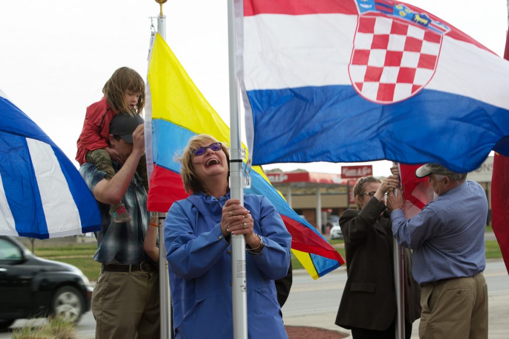 Rock Springs Chamber Raises 56 Flags to Honor the City’s Cultural Heritage