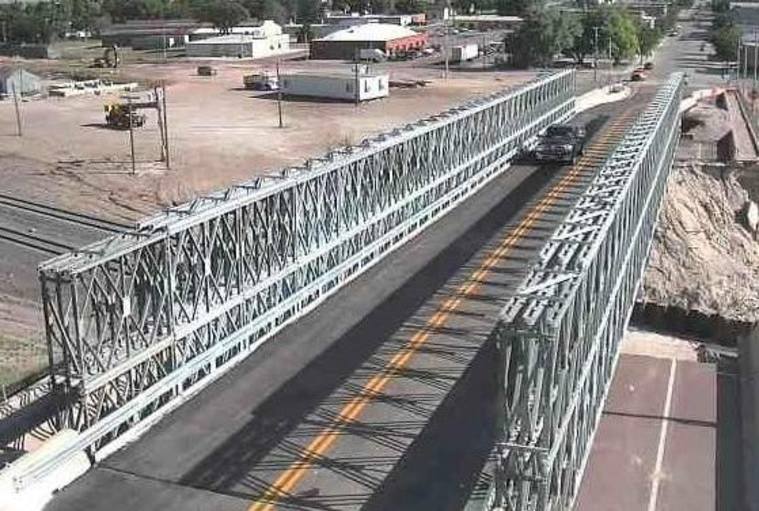 Temporary Bridge in Place in Lusk