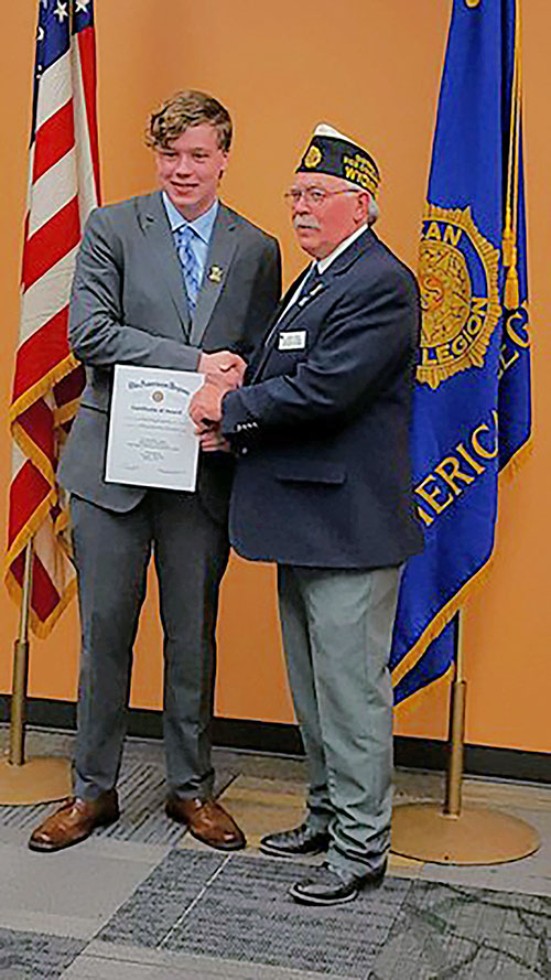 Austin Griffith Wins American Legion Auxiliary Oratorical Contest In Douglas
