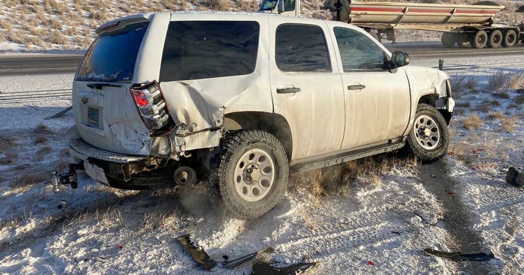 Sheriff Deputy’s Vehicle Struck by Passing Driver