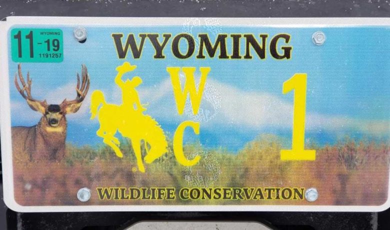Wyoming Conservation License Plates Sales Generate Over $300K
