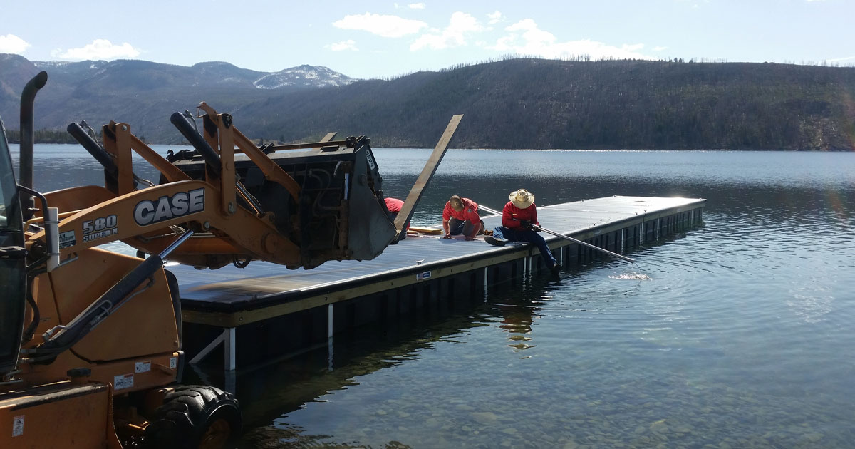 New Fork, Willow and Half Moon Lakes Get New Boat Docks in Time for