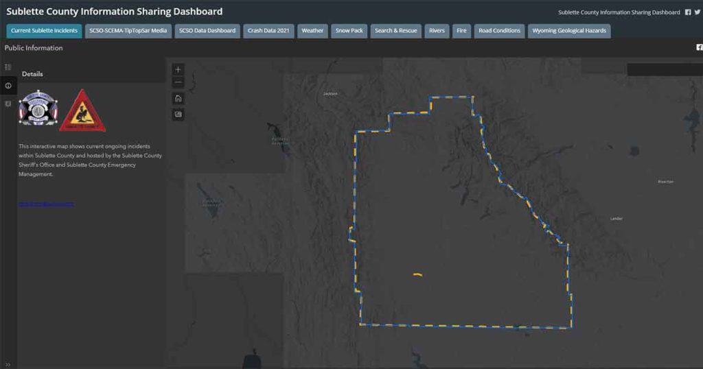Sublette County Sheriff's Office Launches Public Information Dashboard SweetwaterNOW