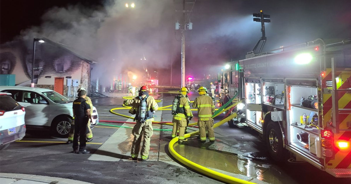 Sublette County Unified Fire Responds to Fire in Pinedale SweetwaterNOW