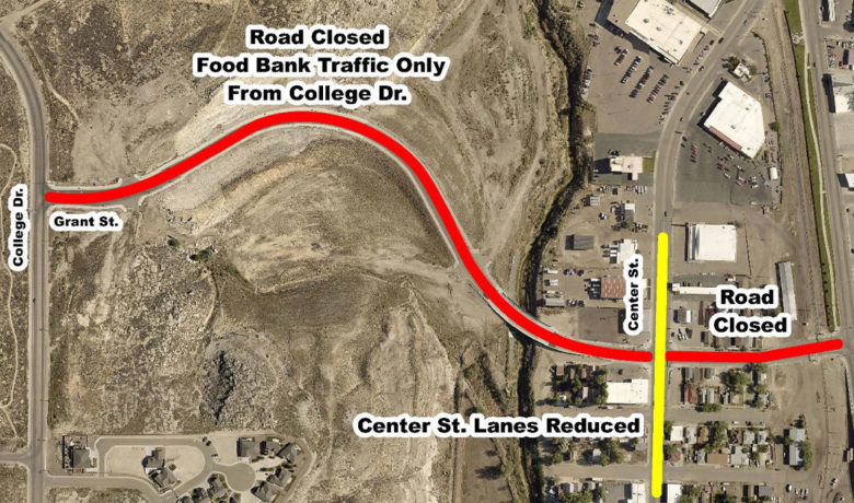 Grant Street to Close Starting Monday, Center Street Reduced to One-Lane Traffic