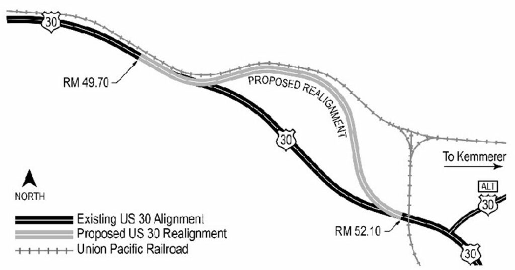 Public Meeting Set to Discuss Relocation of US 30 Segment near Kemmerer