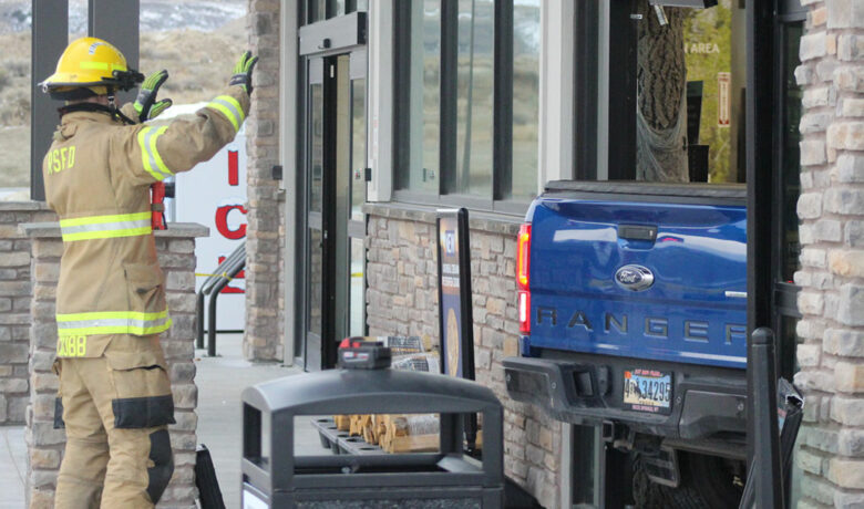 Truck Pulls Halloween Trick: Makes RS Maverik a Drive-Thru