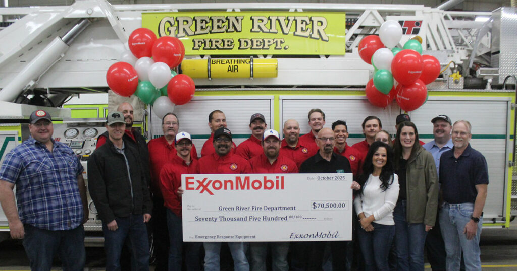 Green River Firefighters Receive $70K Donation from ExxonMobil