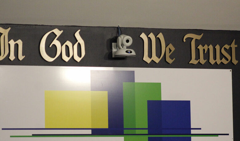 Mayor Donates ‘In God We Trust’ Lettering to Council Chambers