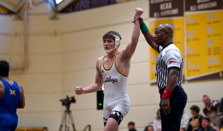 Wyoming Wrestling Upsets No. 10 South Dakota State